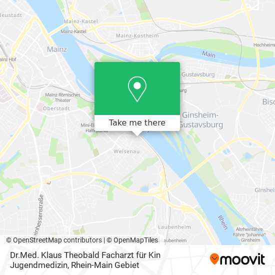 Dr.Med. Klaus Theobald Facharzt für Kin Jugendmedizin map