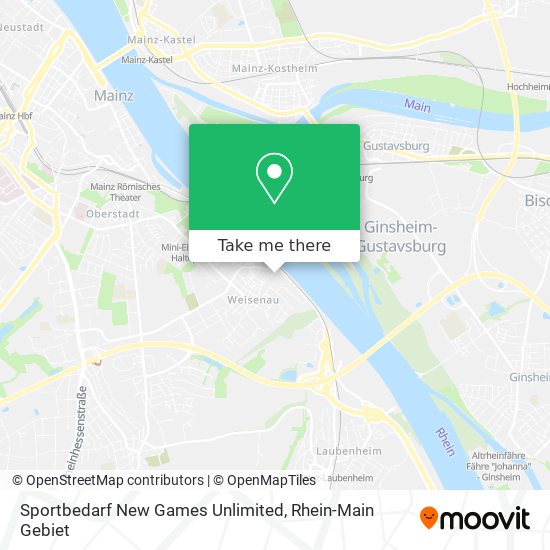 Sportbedarf New Games Unlimited map