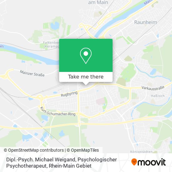 Dipl.-Psych. Michael Weigand, Psychologischer Psychotherapeut map