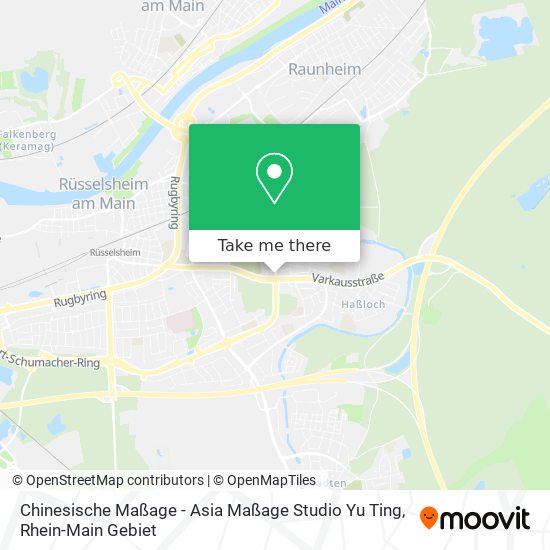 Chinesische Maßage - Asia Maßage Studio Yu Ting map