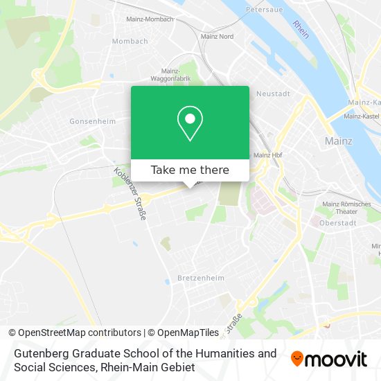 Gutenberg Graduate School of the Humanities and Social Sciences map