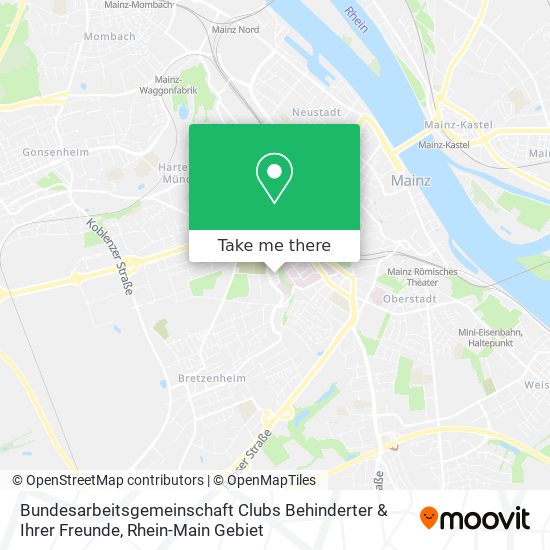 Bundesarbeitsgemeinschaft Clubs Behinderter & Ihrer Freunde map