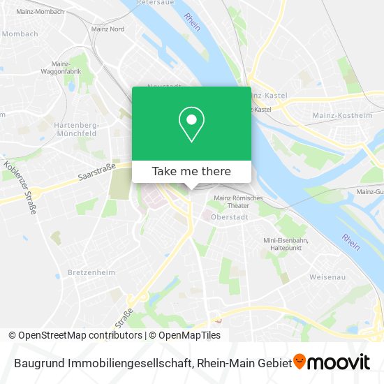 Baugrund Immobiliengesellschaft map