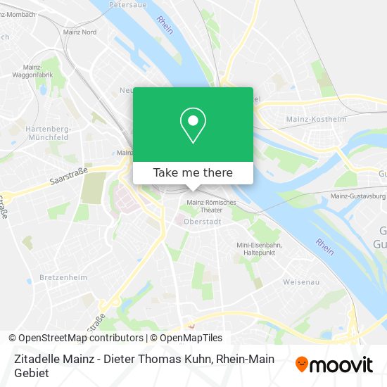 Zitadelle Mainz - Dieter Thomas Kuhn map