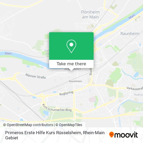 Карта Primeros Erste Hilfe Kurs Rüsselsheim