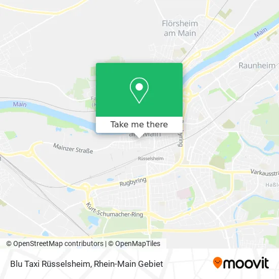 Карта Blu Taxi Rüsselsheim
