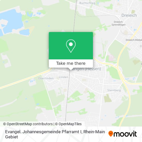 Evangel. Johannesgemeinde Pfarramt I map