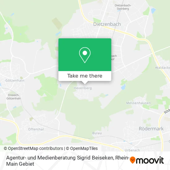 Карта Agentur- und Medienberatung Sigrid Beiseken