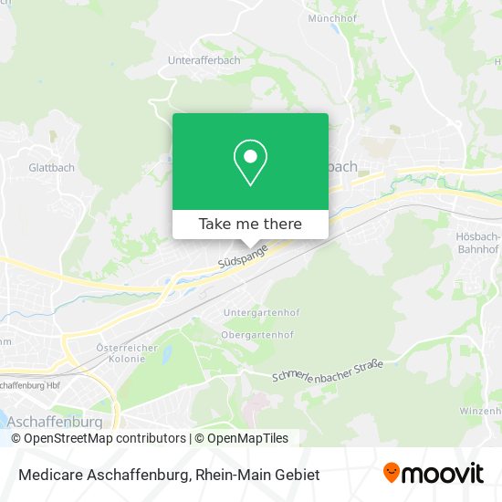 Medicare Aschaffenburg map