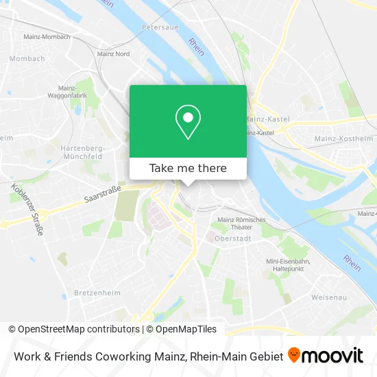 Карта Work & Friends Coworking Mainz