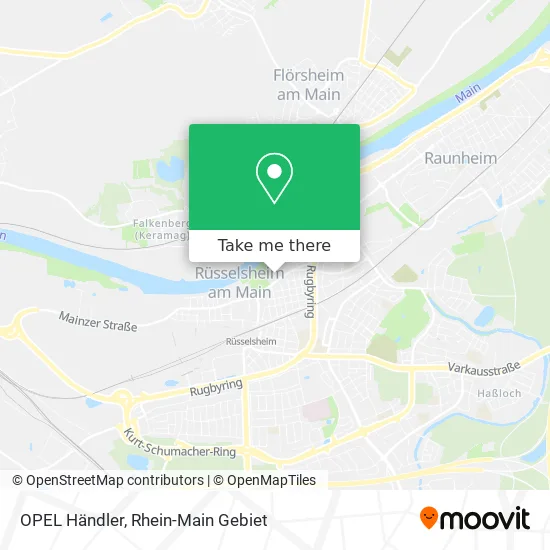 Карта OPEL Händler