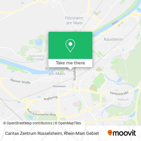 Caritas Zentrum Rüsselsheim map