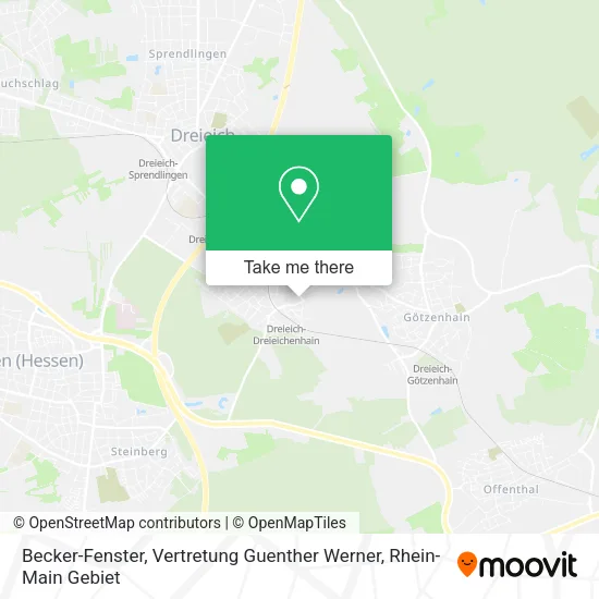 Карта Becker-Fenster, Vertretung Guenther Werner