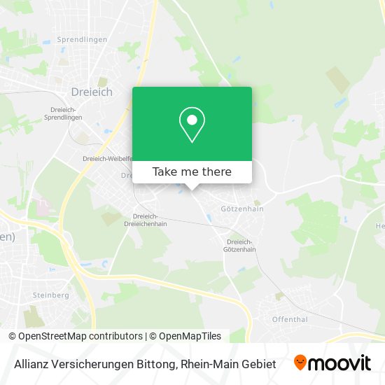 Allianz Versicherungen Bittong map