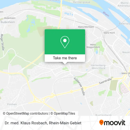 Карта Dr. med. Klaus Rosbach