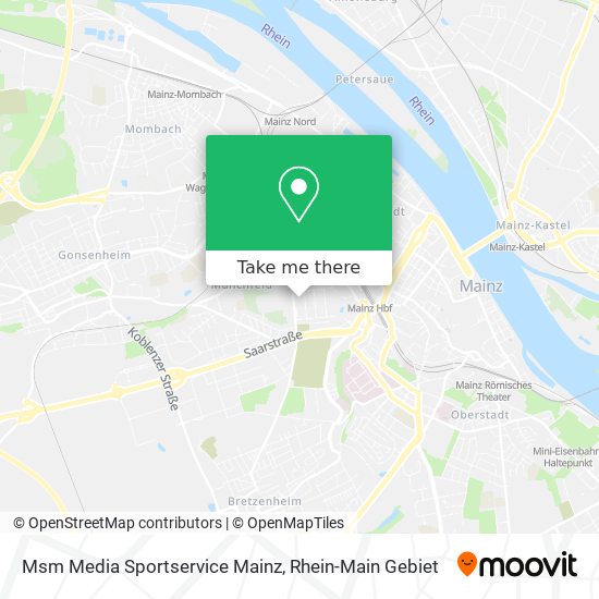 Msm Media Sportservice Mainz map