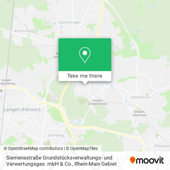 Карта Siemensstraße Grundstücksverwaltungs- und Verwertungsges. mbH & Co.