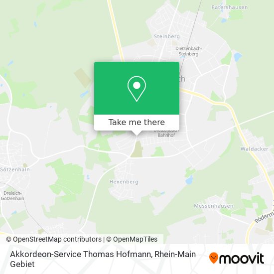 Карта Akkordeon-Service Thomas Hofmann