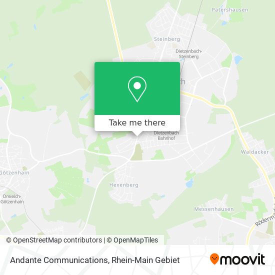 Andante Communications map
