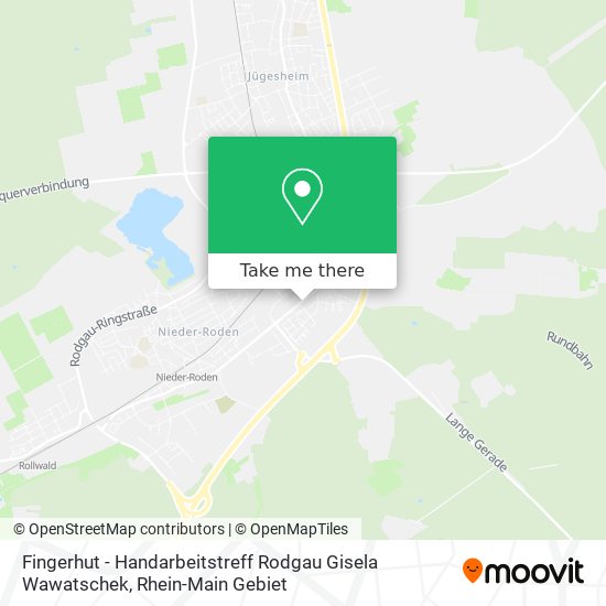 Карта Fingerhut - Handarbeitstreff Rodgau Gisela Wawatschek