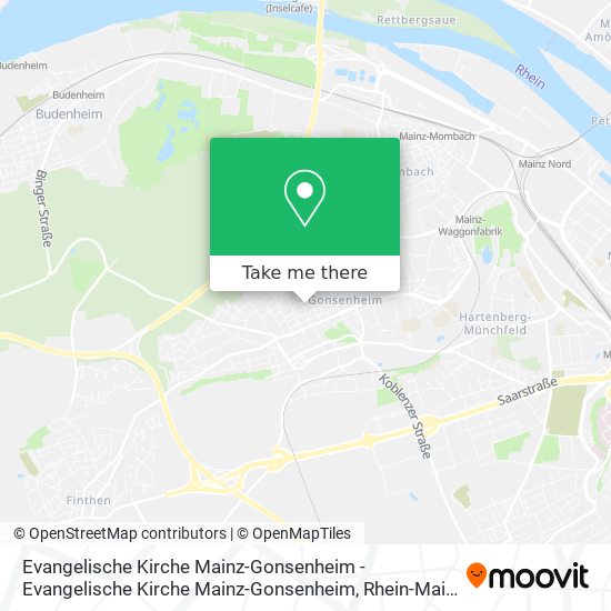 Evangelische Kirche Mainz-Gonsenheim - Evangelische Kirche Mainz-Gonsenheim map