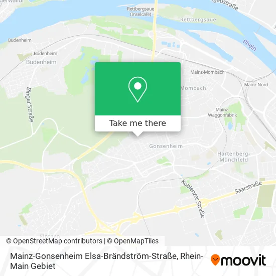 Карта Mainz-Gonsenheim Elsa-Brändström-Straße