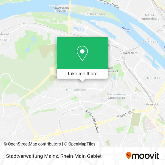 Карта Stadtverwaltung Mainz