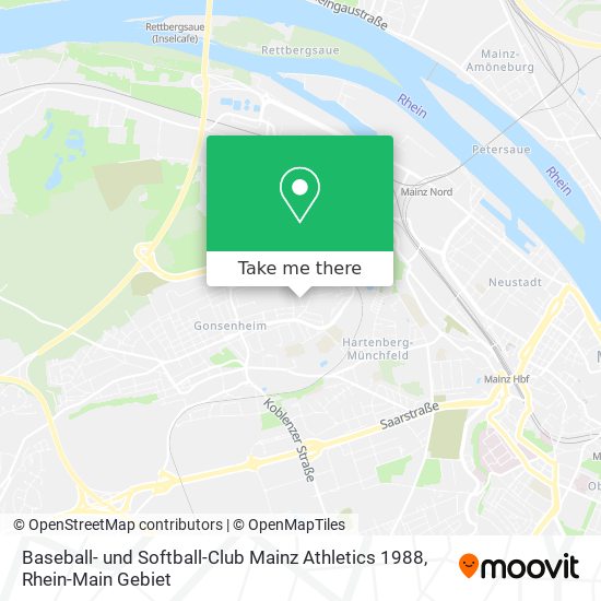 Baseball- und Softball-Club Mainz Athletics 1988 map