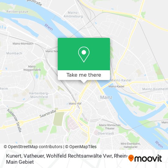 Kunert, Vatheuer, Wohlfeld Rechtsanwälte Vwr map