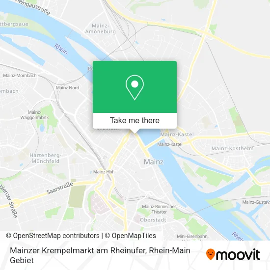 Карта Mainzer Krempelmarkt am Rheinufer