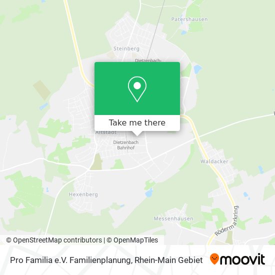 Pro Familia e.V. Familienplanung map