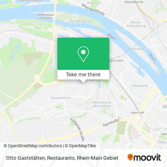 Otto Gaststätten, Restaurants map