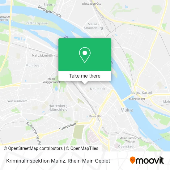 Карта Kriminalinspektion Mainz