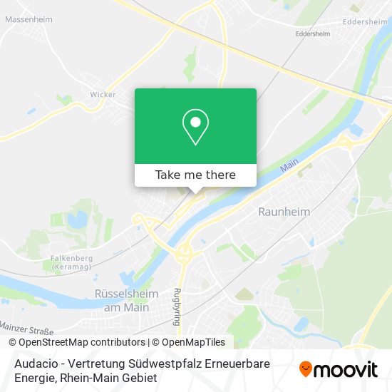 Audacio - Vertretung Südwestpfalz Erneuerbare Energie map