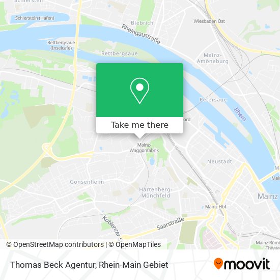 Thomas Beck Agentur map