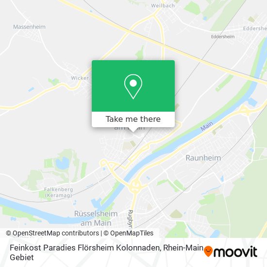 Feinkost Paradies Flörsheim Kolonnaden map