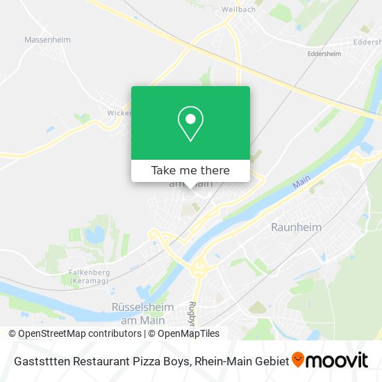 Gaststtten Restaurant Pizza Boys map