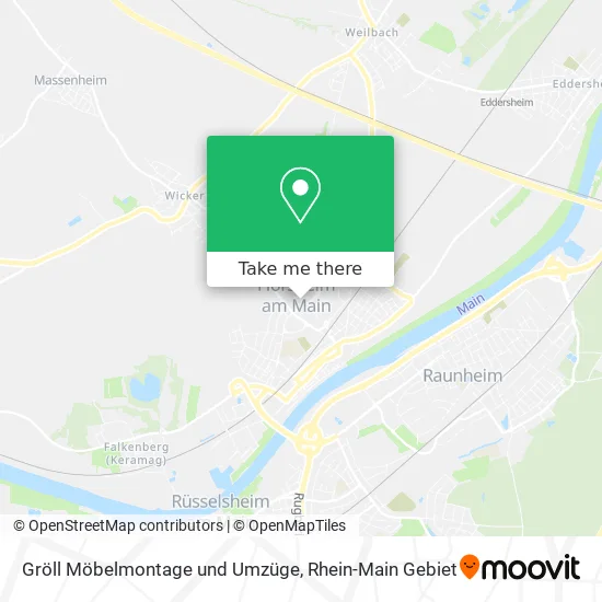 Карта Gröll Möbelmontage und Umzüge