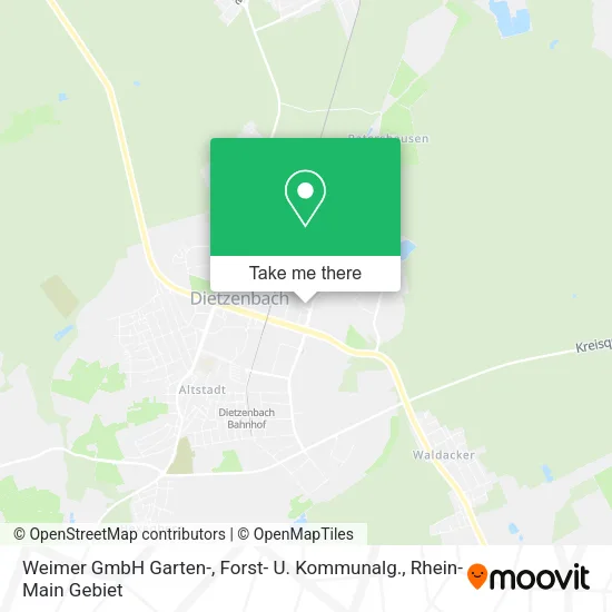 Карта Weimer GmbH Garten-, Forst- U. Kommunalg.