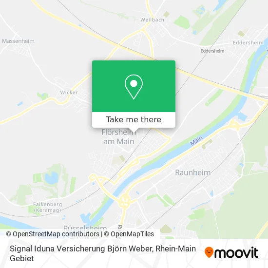 Карта Signal Iduna Versicherung Björn Weber