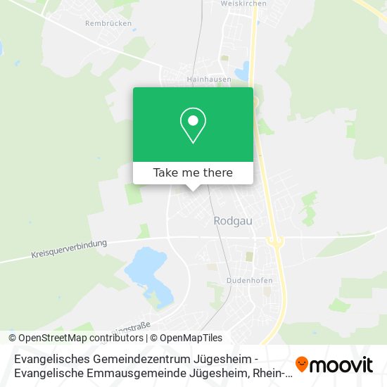 Evangelisches Gemeindezentrum Jügesheim - Evangelische Emmausgemeinde Jügesheim map