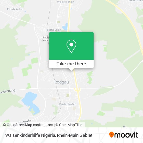 Waisenkinderhilfe Nigeria map