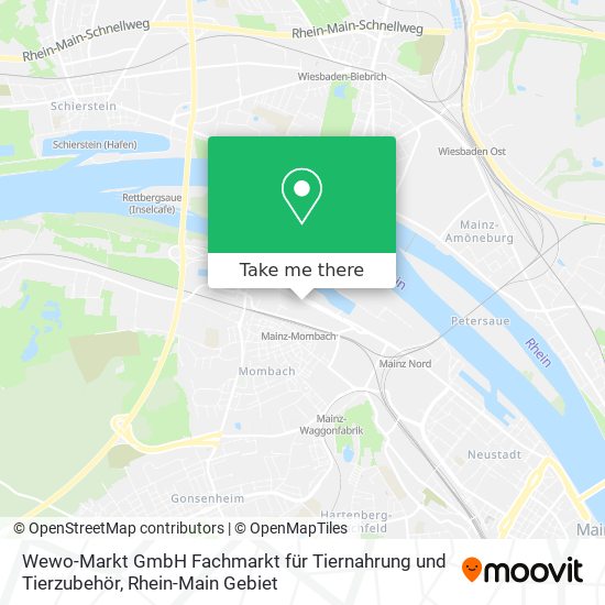 Wewo-Markt GmbH Fachmarkt für Tiernahrung und Tierzubehör map
