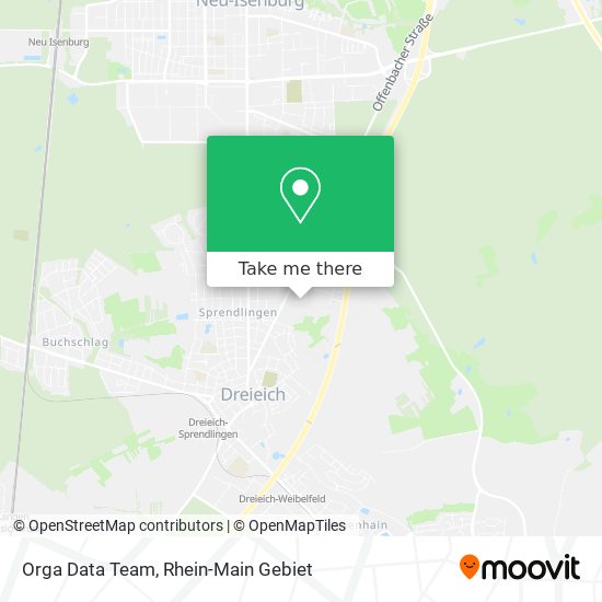 Orga Data Team map