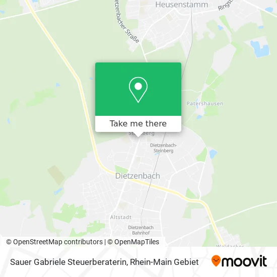 Карта Sauer Gabriele Steuerberaterin