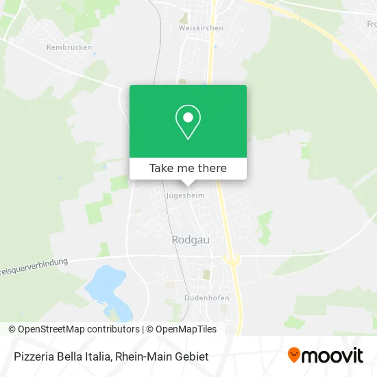 Карта Pizzeria Bella Italia