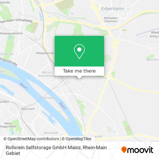 Карта Rollsrein Selfstorage GmbH Mainz