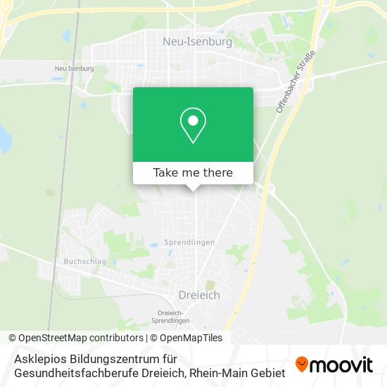 Asklepios Bildungszentrum für Gesundheitsfachberufe Dreieich map