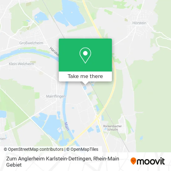 Карта Zum Anglerheim Karlstein-Dettingen