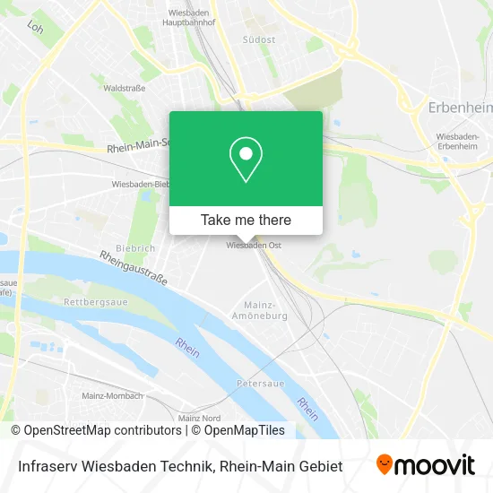 Карта Infraserv Wiesbaden Technik